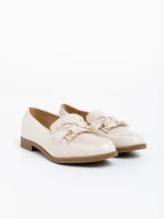 Mocasini dama bej din piele ecologica Jevi