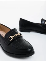 Mocasini dama negri din piele ecologica Donielle