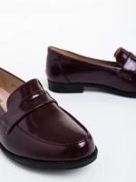 Mocasini dama maro din piele ecologica lacuita Taylar