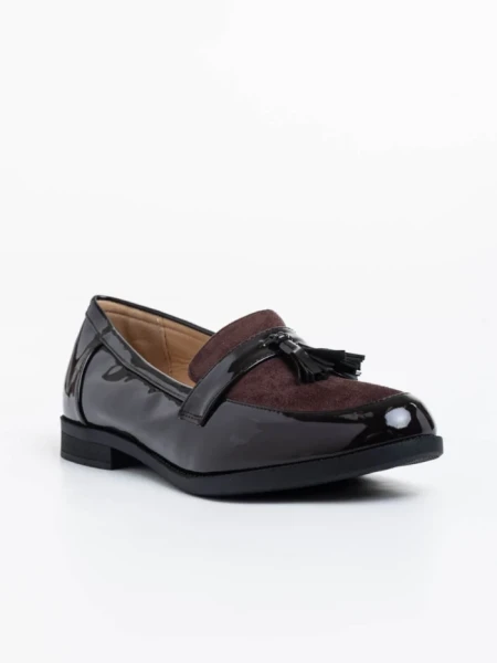 Mocasini dama maro din piele ecologica Simy