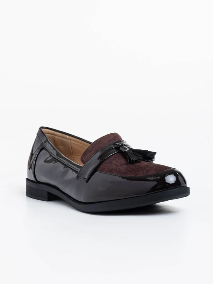 Mocasini dama maro din piele ecologica Simy