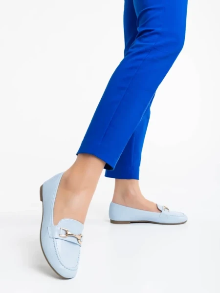 Mocasini dama albastri din piele ecologica Hallam