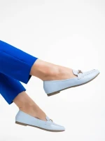 Mocasini dama albastri din piele ecologica Hallam