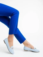 Mocasini dama albastri din piele ecologica Hallam