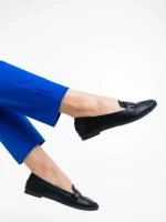 Mocasini dama negri din piele ecologica Kaylin