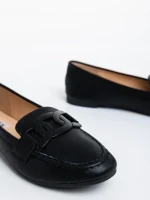 Mocasini dama negri din piele ecologica Kaylin