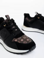 Pantofi sport dama negri din piele ecologica Lorilynn