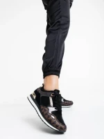 Pantofi sport dama negri din piele ecologica Josalind