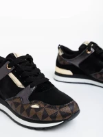 Pantofi sport dama negri din piele ecologica Josalind