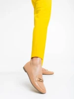 Mocasini dama camel din piele ecologica Hallam