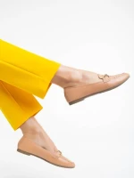 Mocasini dama camel din piele ecologica Hallam