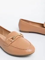 Mocasini dama camel din piele ecologica Hallam