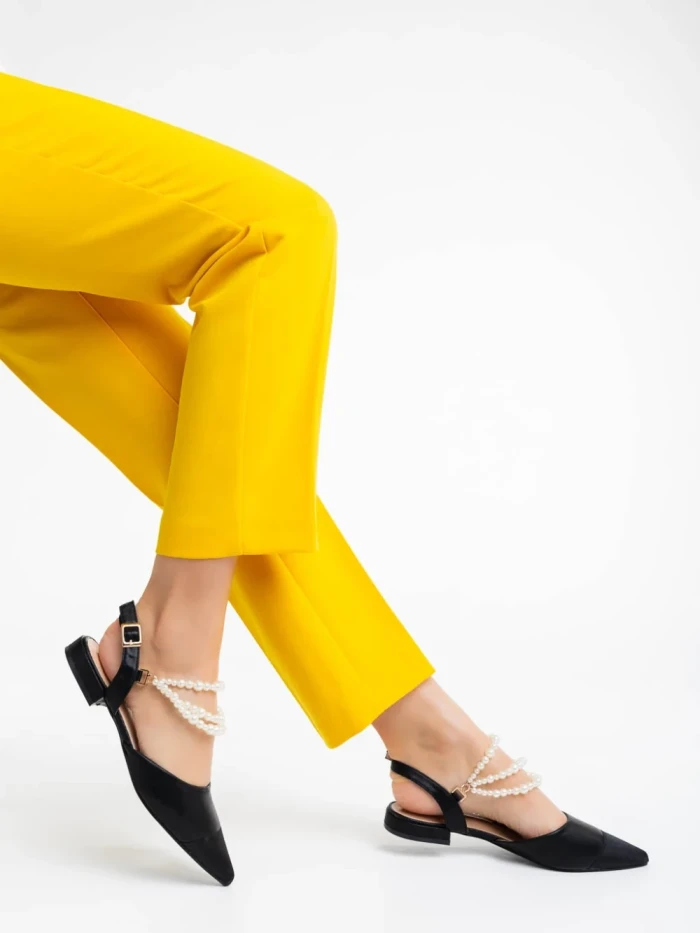 Pantofi dama negri din piele ecologica Darlina