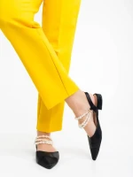 Pantofi dama negri din piele ecologica Darlina