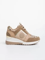 Pantofi sport dama camel din piele ecologica Tyrina