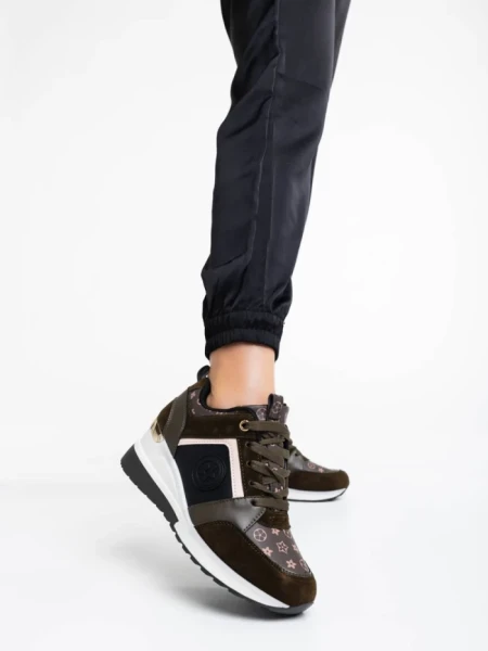 Pantofi sport dama verzi din piele ecologica Tyrina