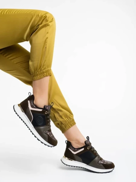 Pantofi sport dama verzi din piele ecologica Lorilynn