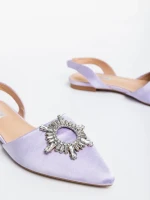 Pantofi dama mov din material textil Jenita