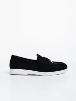 Mocasini dama negri din material textil Amberly