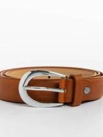 Curea dama camel din piele ecologica Caryl