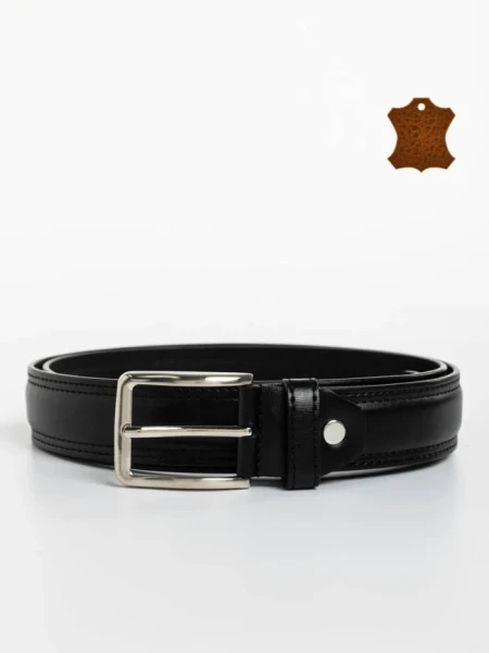 Curea barbati neagra din piele naturala Benson