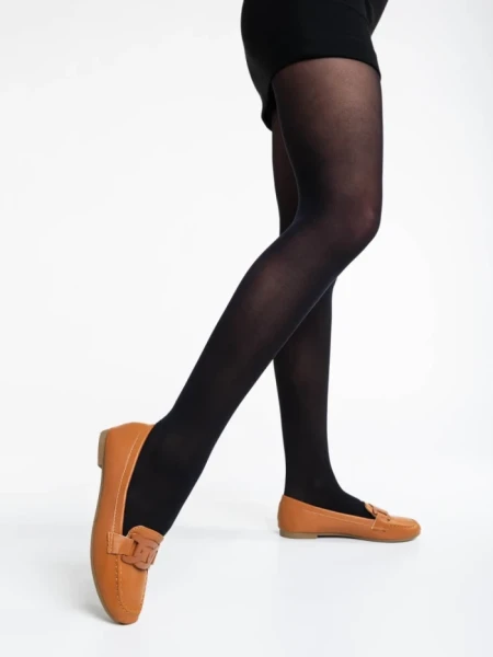 Mocasini dama camel din piele ecologica Kaylin