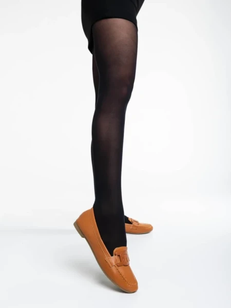 Mocasini dama camel din piele ecologica Kaylin