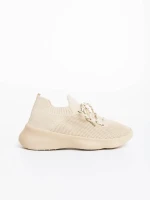 Pantofi sport dama bej din material textil Ramila