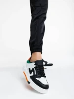 Pantofi sport dama negri din piele ecologica Ralanda