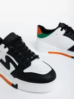 Pantofi sport dama negri din piele ecologica Ralanda