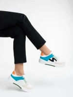 Pantofi sport dama bej din piele ecologica Ralanda