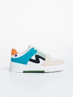 Pantofi sport dama bej din piele ecologica Ralanda