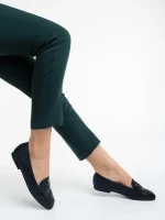 Mocasini dama negri din piele ecologica Riarna