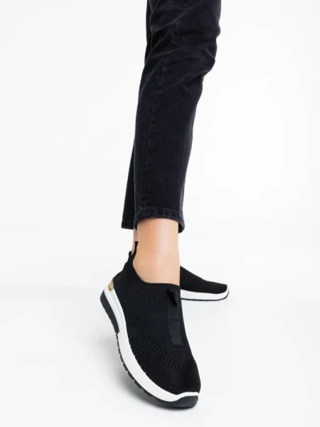 Pantofi sport dama negri din material textil Romeya