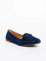 Mocasini dama albastri din material textil Ritanya