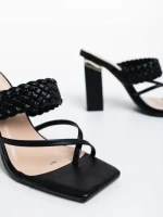 Saboti dama negri din piele ecologica Sabira