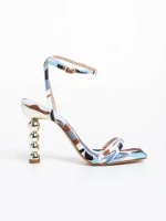 Sandale dama albastre din piele ecologica Sheera