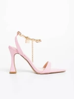 Sandale dama roz din piele ecologica Soriya