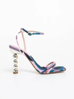 Sandale dama roz din piele ecologica Sheera