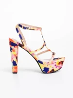 Sandale dama galbene din material textil Shalini