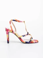 Sandale dama galbene din material textil Saamia