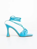 Sandale dama albastre deschis din material textil Shadia