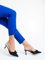 Saboti dama negri din material textil Shenay