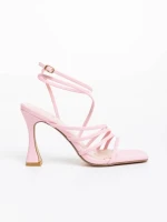 Sandale dama roz din piele ecologica Seraya