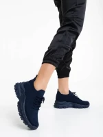 Pantofi sport dama albastri din material textil Donia