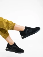 Pantofi sport dama negri din material textil Laraine