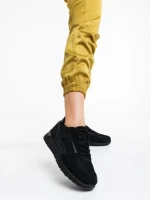 Pantofi sport dama negri din material textil Laraine