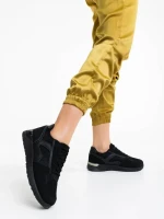 Pantofi sport dama negri din material textil Laraine