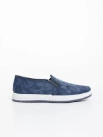 Espadrile barbati albastri din material textil Izan