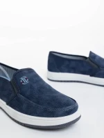 Espadrile barbati albastri din material textil Izan